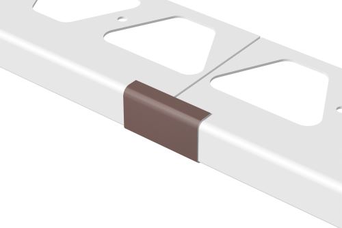Schlüter-BARA-RW spojka k balkonové liště, hliník komaxit šedá metalíza, v: 25 mm, 1 ks