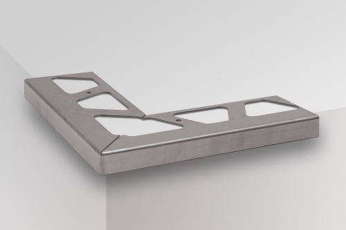Schlüter-BARA-RW vnější růžek 90 st. k balkonové liště, nerez V2A, v: 120 mm, 1 ks