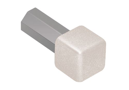 Schlüter-QUADEC-TS vněj. růžek k ukonč. l. "Q", hliník kom. slon. kost, v: 12,5 mm, 1 ks