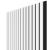 Akustický panel WALL CONCEPT bílá, černý filc + MDF, 2750x604x21 mm, 1,66 m2