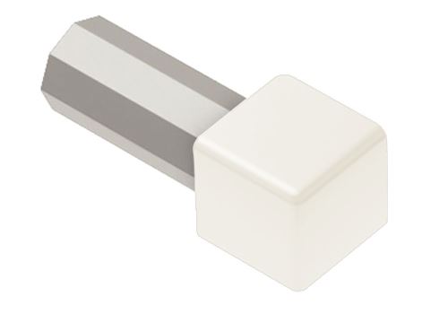 Schlüter-QUADEC-AC vnější růžek k ukončovací liště "Q", hliník komaxit bílá, v: 6 mm, 1 ks