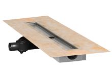 Schlüter-KERDI-LINE-F liniový žlab, nerez V2A, v: 97 mm, DN 50, 1800 mm, 1 ks (4)