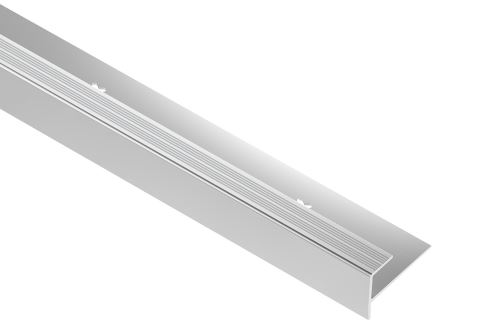 Schlüter-VINPRO-STEP schod. lišta pro vinyl, hliník elox chrom kartáč, v: 5,5 mm, d: 2,5 m