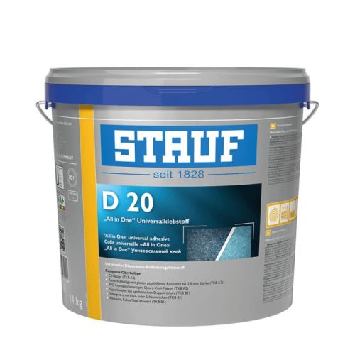 STAUF D 20 Disperzné lepidlo pre všetky elastické podlahové krytiny i LVT sivá, 14 kg