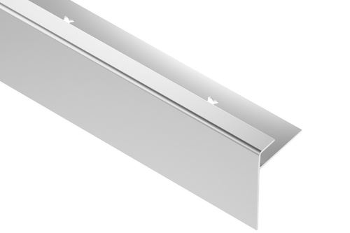 Schlüter-VINPRO-STEP-R schod. lišta pro vinyl, hliník elox chrom kartáč, v: 9 mm, d: 2,5 m