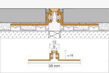 Schlüter-DILEX-AKWS dilatační lišta, hliník komaxit šedá, v: 12,5 mm, d: 2,5 m (3)