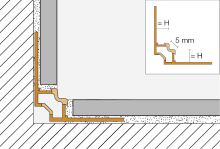 Schlüter-DILEX-EF lišta pro koutové spáry, PVC šedá, v: 8 mm, d: 2,5 m (1)