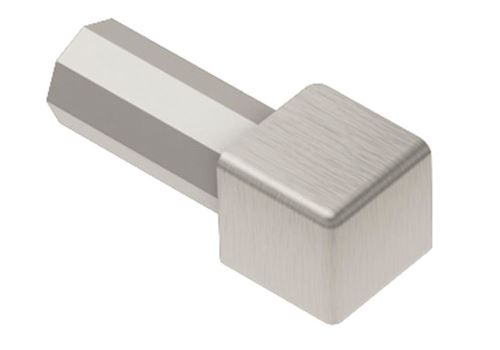 Schlüter-QUADEC-ATGB vněj. růžek k ukonč. l. "Q", hliník elox titan kartáč, v: 6 mm, 1 ks