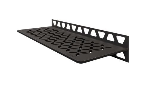 Schlüter-SHELF-W-S1 police do sprchy, tmavý antracit, 300x115 mm, 1 ks, Floral