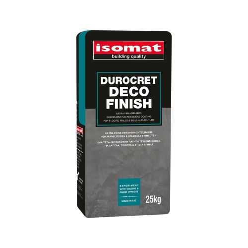 ISOMAT DUROCRET–DECO FINISH mikrocementová stěrka dekorativní jemně zrnitá