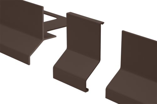 Schlüter-BARA-RK spojka k balkonové liště, hliník komaxit černohnědá, v: 65 mm, 1 ks