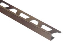 Schlüter-SCHIENE-ABGB ukonč. l. "L", hliník elox ant. bronz kartáč, v: 12,5 mm, d: 2,5 m