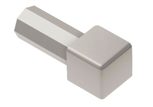 Schlüter-QUADEC-AT vnější růžek k ukonč. liště "Q", hliník elox titan mat, v: 11 mm, 1 ks