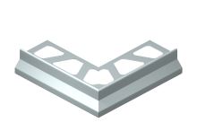 Schlüter-BARA-RKK vnější růžek 90 st. k balkonové liště, hliník kom. šedá, v: 10 mm, 1 ks