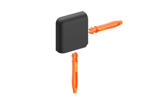 Schlüter-JOLLY-AC vnější růžek, hliník komaxit grafitově černá mat, v: 6 mm, 1 ks