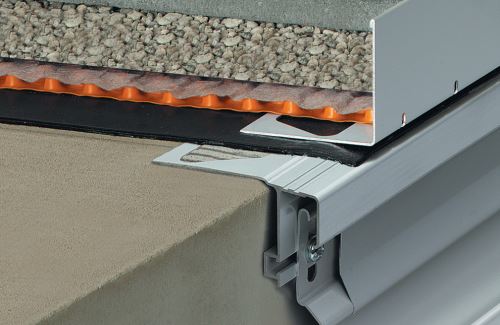 Schlüter-BARA-RWL balkonová lišta, hliník komaxit sněhobílá flexi, v: 95 mm, d: 2,5 m