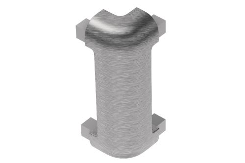 Schlüter-RONDEC-STEP-CT vnější růžek, hliník elox chrom kartáč, v: 10 mm, 1 ks