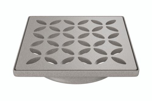 Schlüter-KERDI-DRAIN rošt, kamenná šedá, 10x10 cm, D5, 1 ks