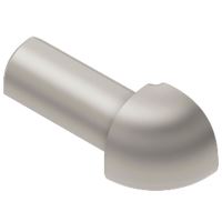 Schlüter-RONDEC-AT vněj. růžek k ukonč. liště "C", hliník elox titan mat, v: 12,5 mm, 1 ks