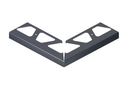 Schlüter-BARA-RW vnější růžek 90 st., hliník komaxit antracitová šedá, v: 120 mm, 1 ks