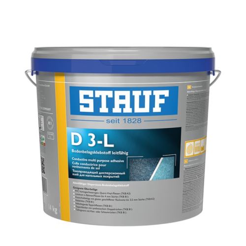 STAUF D 3-L Disperzné lepidlo vodivé (antistatik) sivá, 14 kg