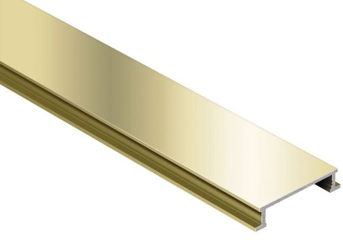 Schlüter-DESIGNLINE-ACG listela, hliník elox chrom lesk, v: 6 mm, š: 25 mm, d: 2,5 m