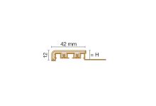 Schlüter-TREP-V42 schodová lišta, hliník komaxit světle šedá, v: 12,5 mm, d: 2 m (2)