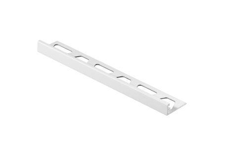 Schlüter-SCHIENE-AC ukonč. lišta "L", hliník komaxit brilantní bílá mat, v: 8 mm, d: 3 m