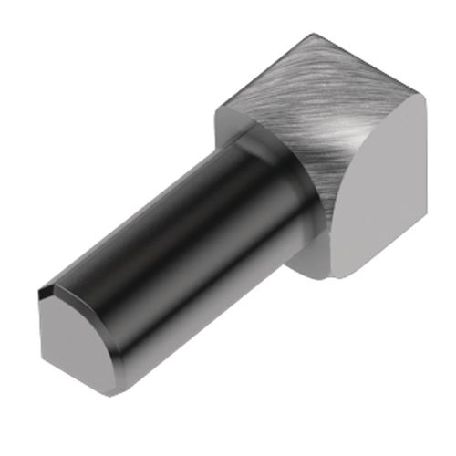 Schlüter-RONDEC-ACGB vnitř. růžek k ukonč. l. "C", hliník elox chrom kartáč, v: 9 mm, 1 ks