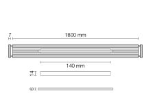 Schlüter-KERDI-LINE-VARIO liniový žlab, grafit. černá mat, v: 8 mm, d: 1,2 m, D10 Wave 34 (2)