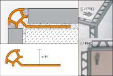 Schlüter-RONDEC-PRO vnitřní růžek k ukonč. liště "C", PVC světle béžová, v: 10 mm, 1 ks (1)