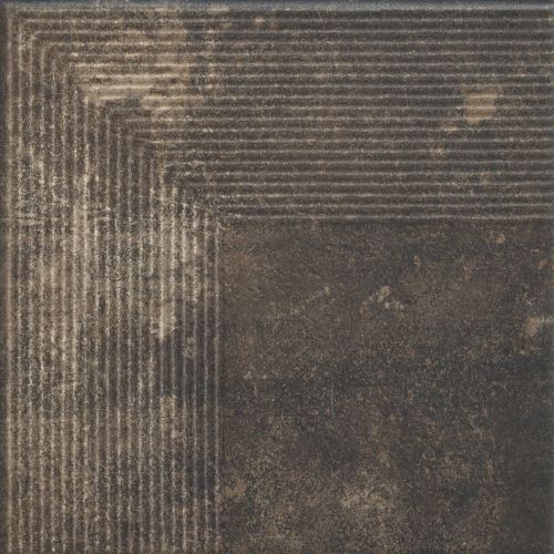 Dlažba Scandiano Brown, schod. roh., 30x30 cm