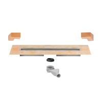 Schlüter-KERDI-LINE-F liniový žlab, nerez V2A, v: 60 mm, DN 40, 1 ks, 1000 mm