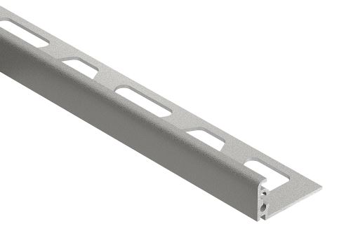 Schlüter-JOLLY-TS ukonč. lišta "L", hliník kom. strukt. kamenná šedá, v: 12,5 mm, d: 3 m