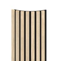 WALL CONCEPT flexi obkladový panel Dub šedý, černý filc + MDF, 2750x285x17 mm, 0,78 m2