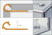 Schlüter-RONDEC-ACG vněj. růžek, hliník elox chrom lesk, v: 9 mm, 1 ks, vzhled hliník Schlüter-RONDEC-ACG vněj. růžek, hliník elox chrom lesk, v: 9 mm, 1 ks, vzhled hliník