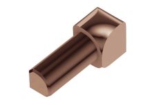 Schlüter-RONDEC-AKG vnitř. růžek k ukonč. l. "C", hliník elox měď lesk, v: 12,5 mm, 1 ks Schlüter-RONDEC-AKG vnitř. růžek k ukonč. l. "C", hliník elox měď lesk, v: 12,5 mm, 1 ks