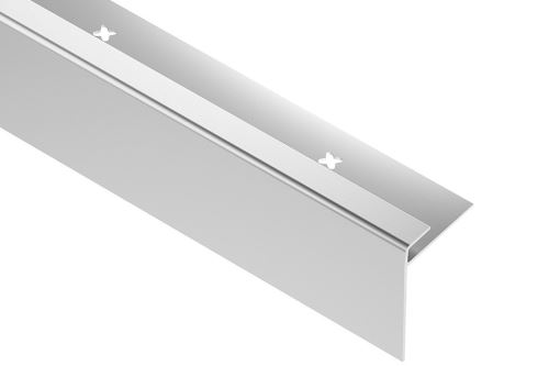 Schlüter-VINPRO-STEP-R schod. lišta pro vinyl, hliník elox chrom kartáč, v: 3 mm, d: 2,5 m