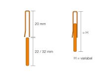Schlüter-SHOWERPROFILE-RA spádová l. na stěnu, komaxit brilant. bílá mat, v: 23 mm, d: 2 m (2)