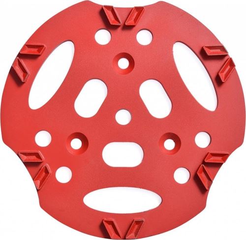ROLL Diamantový kotúč V12, priemer 300 mm, červený, s mäkkou väzbou, 12 segmentov v tvare V