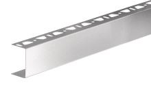 Schlüter-KERDI-BOARD U profil, děrovaný jednostr., nerez kartáč V2A, v: 38 mm, d: 2,5 m