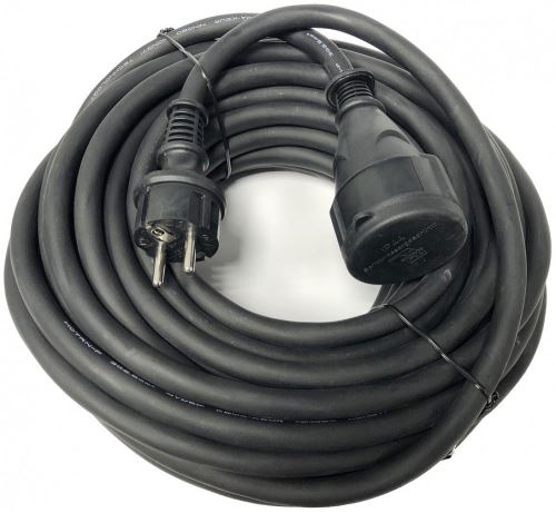 ROLL Průmyslový prodlužovací kabel, 10 m, černý