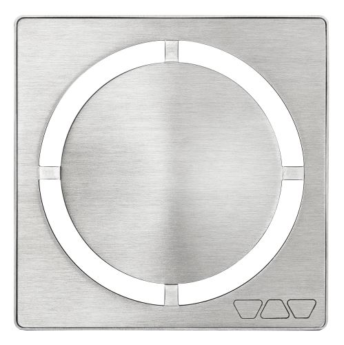 Schlüter-KERDI-DRAIN rošt + rámeček, nerez kartáč V2A, 10x10 cm, D7 Pure, 1 ks