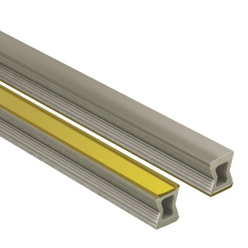 Schlüter-DILEX-EZ ozdobná dilatační lišta, PVC mosaz / šedá, v: 9 mm, d: 2,5 m