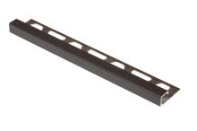 Schlüter-QUADEC-TS ukonč. lišta "Q", hliník kom. strukt. tm. antracit, v: 4,5 mm, d: 2,5 m