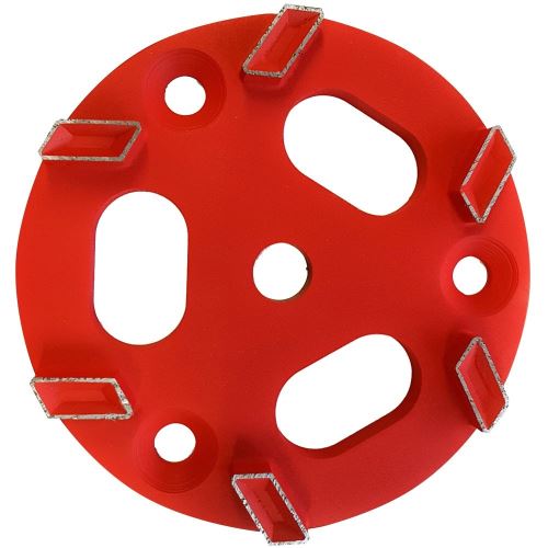 ROLL Diamantový kotúč V6, priemer 160 mm, červený, so 6 segmentmi v tvare V