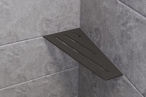 Schlüter-SHELF-E-S3 police do sprchy, šedá, 154x295 mm, 1 ks, Wave