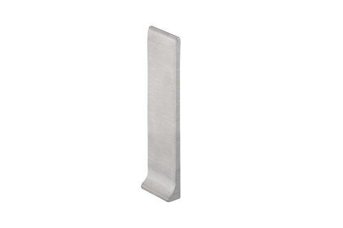 Schlüter-DESIGNBASE-SL-EB koncovka k soklové l., nerez kartáč V2A, v: 110 mm, 1 ks, pravá