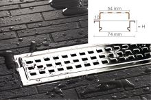 Schlüter-KERDI-LINE-B rošt žlabu, nerez lesk V2A, v: 19 mm, d: 0,6 m (2)