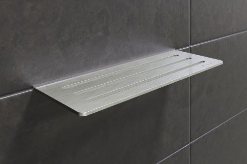 Schlüter-SHELF-W-S1 police do sprchy, kamenná šedá, 300x115 mm, 1 ks, Wave